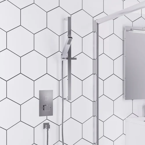 Concealed Valve,Rectangular Slide Rail Shower Kit