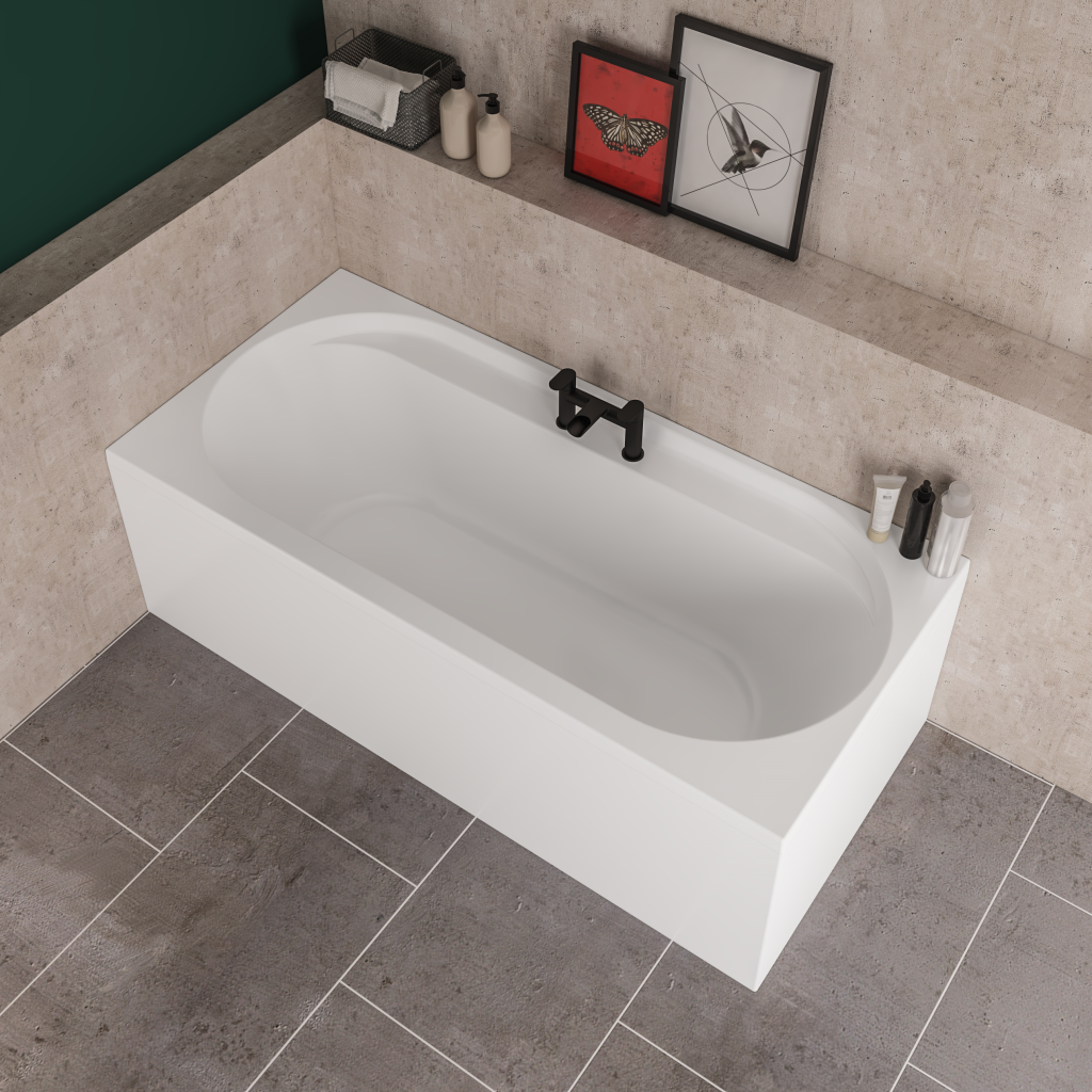 Biscay Reef Double Ended 1600 x 800 Bath Tub - Eastbrook