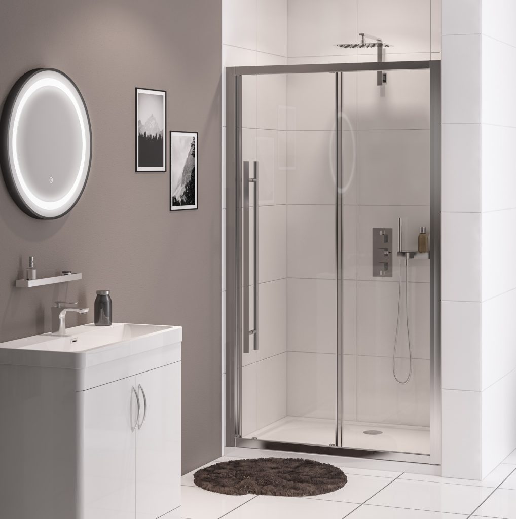 Vantage 2000 Chrome 1300 Sliding Door - Eastbrook