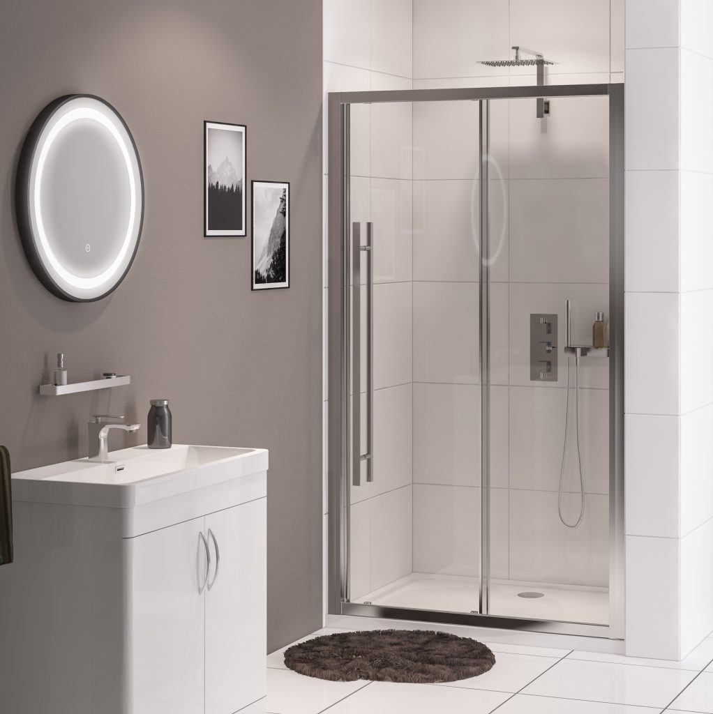 Vantage 2000 Chrome 1500 Sliding Door - Eastbrook