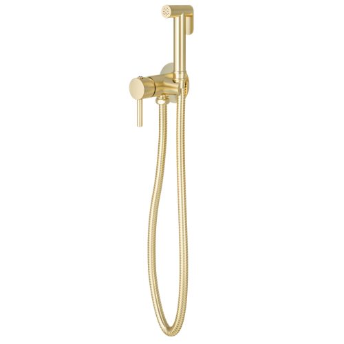 Brushed Brass Round Douche Pack - Eastbrook