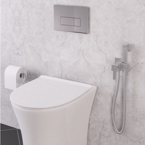 Chrome Square Douche Pack  - Eastbrook