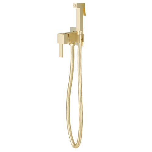 Brushed Brass Square Douche Pack  - Eastbrook