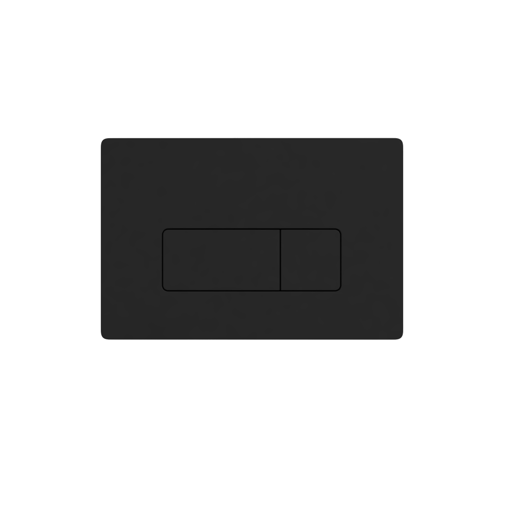 Pneumatic Matt Black square push plate - Eastbrook