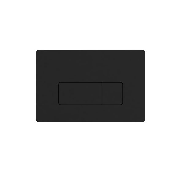 Pneumatic Matt Black square push plate - Eastbrook
