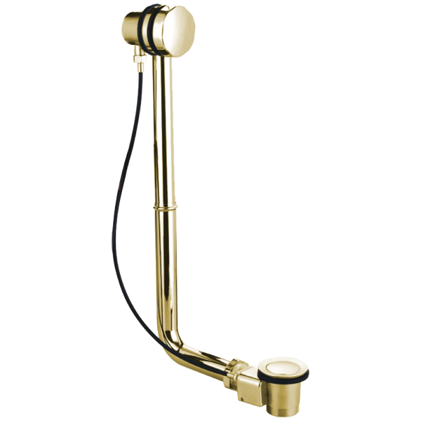 Brushed Brass Exposed Bath Pop Up Waste - Eastbrook