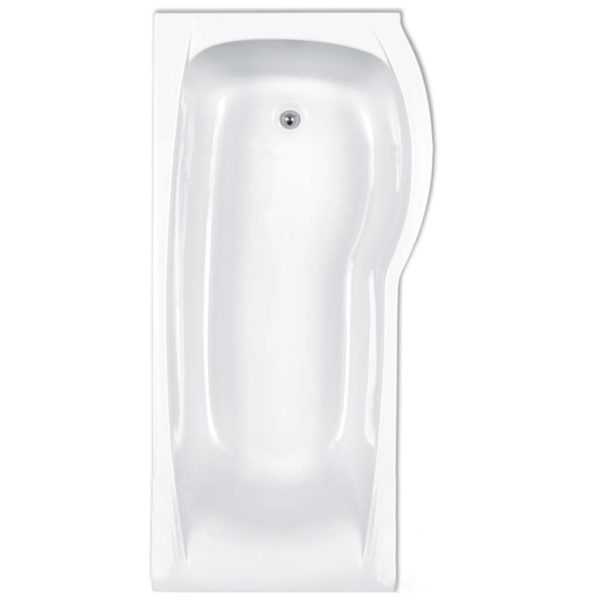 Delta Carron 1700 Right Handed Acrylic P Shaped Shower Bath