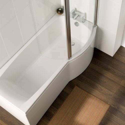 Axis Carron 1700 Right Hand Offset P Shaped Shower Bath