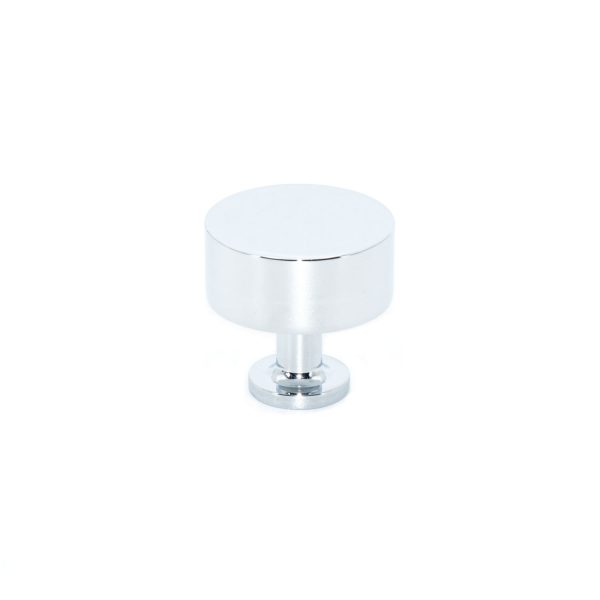Chrome Lucerne Smooth Knob Handle - Eastbrook