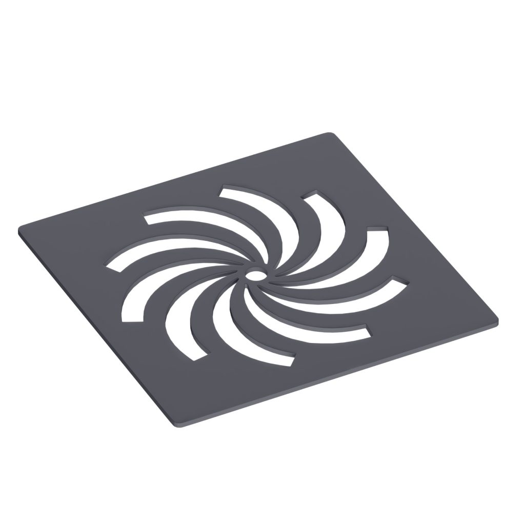 Crossland Light Grey Waste cover - Eastbrook