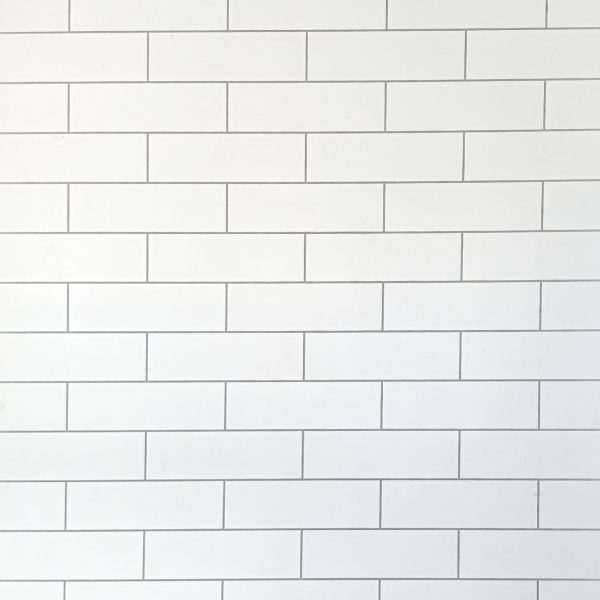 White Metro Tile Cutline 1000 x 2400mm PVC Satinpanel - Eastbrook