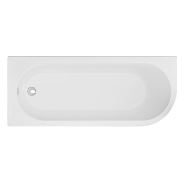 Biscay Left Handed Extra Strong Acrylic Single Ended Bath - Eastbrook