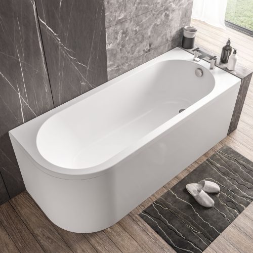 Biscay Right Handed Extra Strong Acrylic Single Ended Bath - Eastbrook