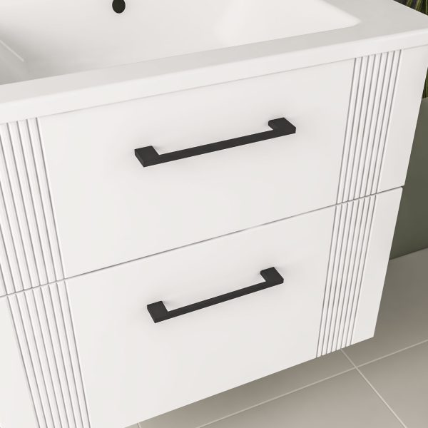 Pair Of Matt Black Cranham Handles - Eastbrook