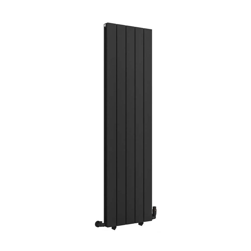 Queenswood Matt Black Aluminium Radiators - Various Sizes - Eastbrook