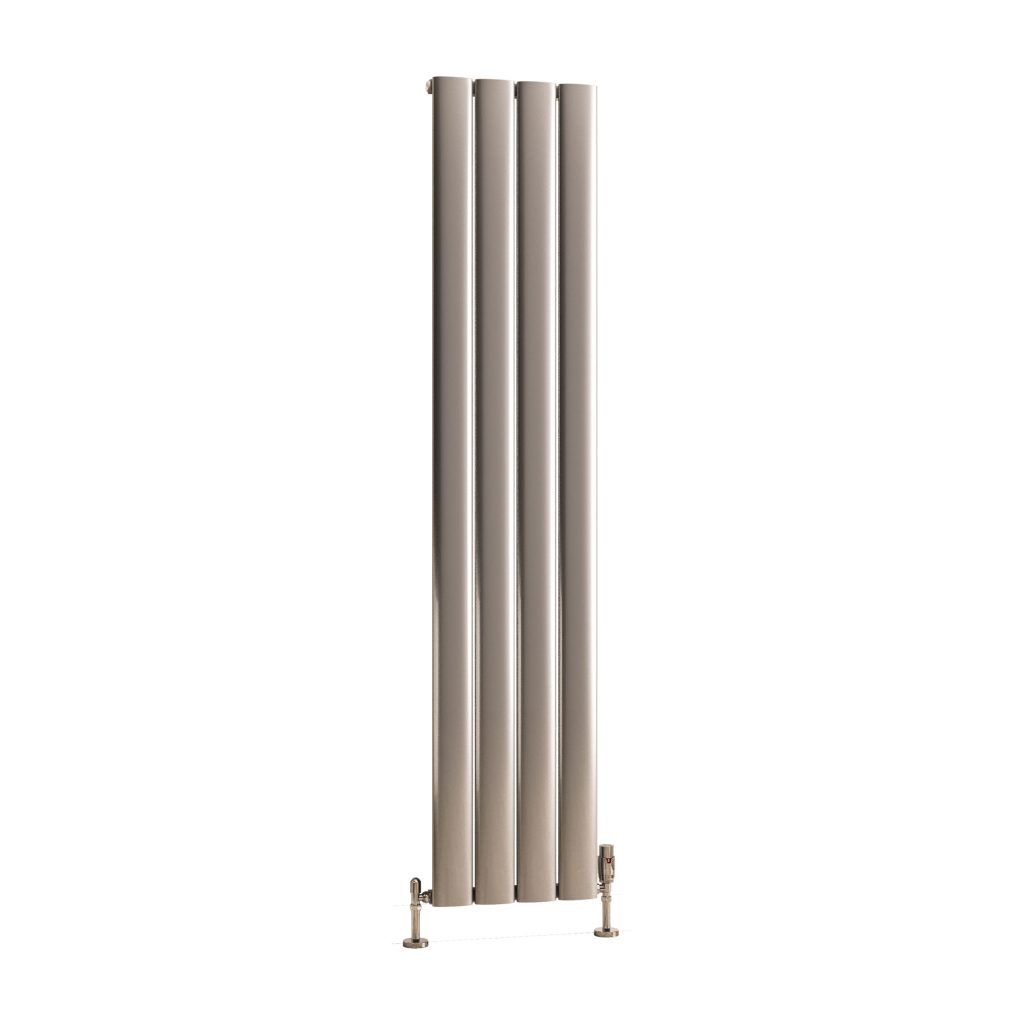 Malmesbury Silver Effect Aluminium Radiator - Eastbrook