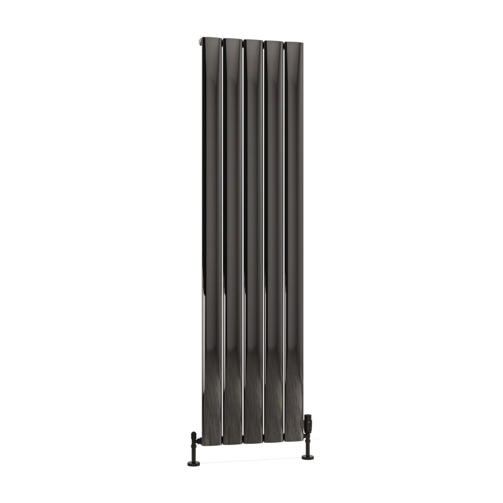 Malmesbury Black Effect Aluminium Radiators - Eastbrook