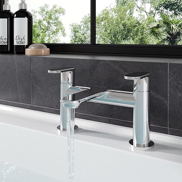 Elsted Chrome Bath Filler Tap - Eastbrook