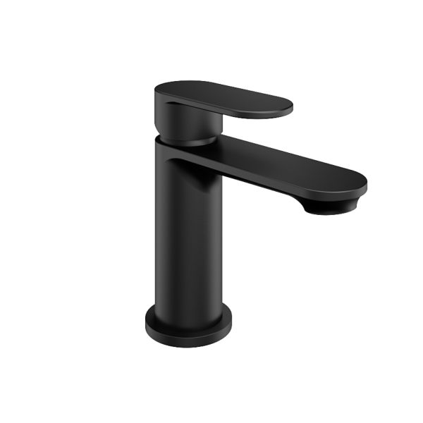 Elsted Matt Black Basin Tap with Waste - Eastbrook