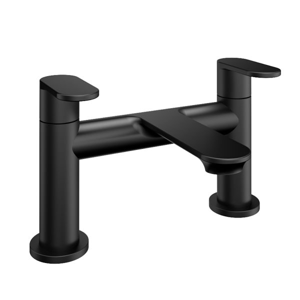Elsted Matt Black Bath Filler Tap - Eastbrook