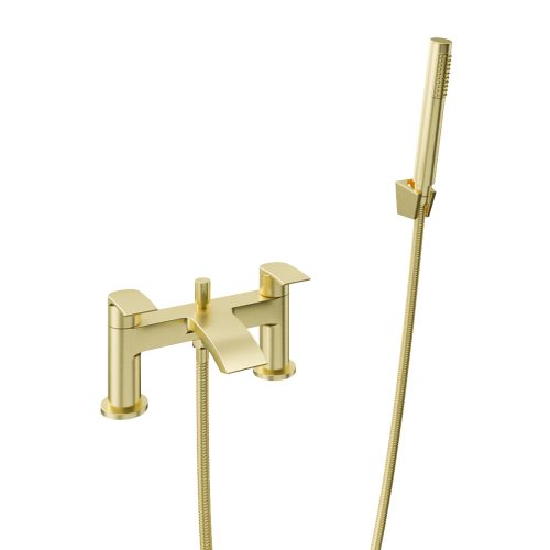 Alveston Brushed Brass Bath Shower Mixer Tap - Eastbrook