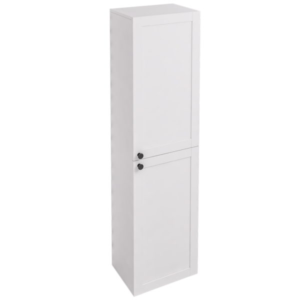Hardwick High Gloss White Tall Wall Hung Unit - Eastbrook