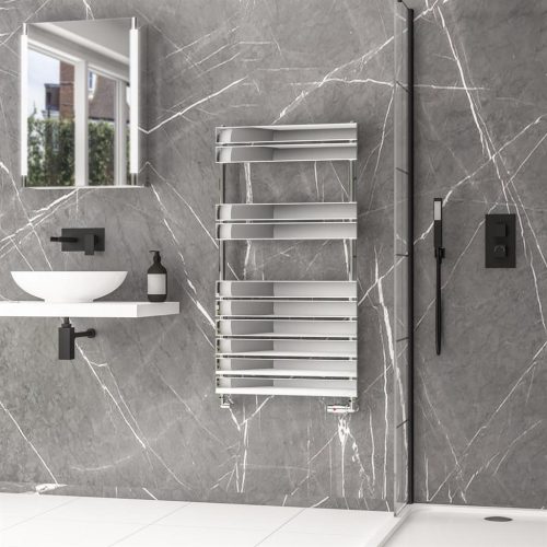 Addington II Chrome Type 10 Heated Towel Rail - Eastbrook