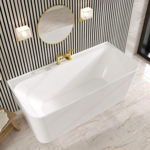 Brockland Square 1600 Freestanding Bath Including Waste - Eastbrook