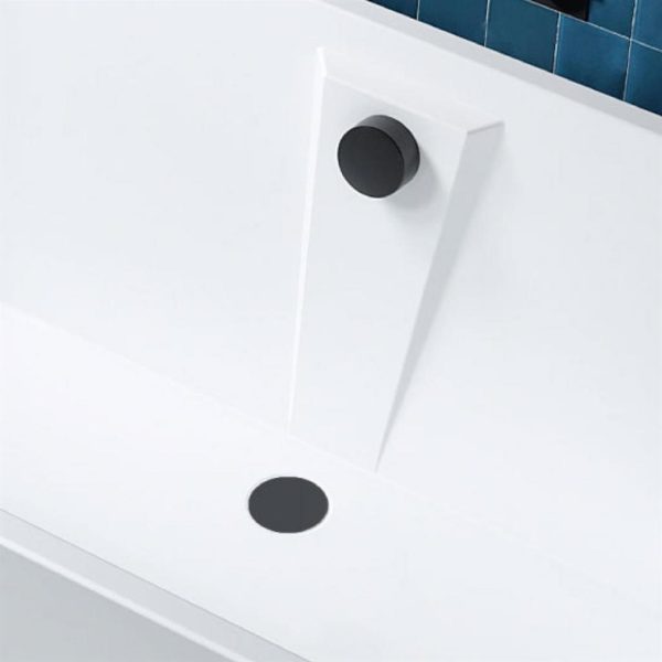 Bromley Matt Black Bath Filler/Waste Cover - Eastbrook