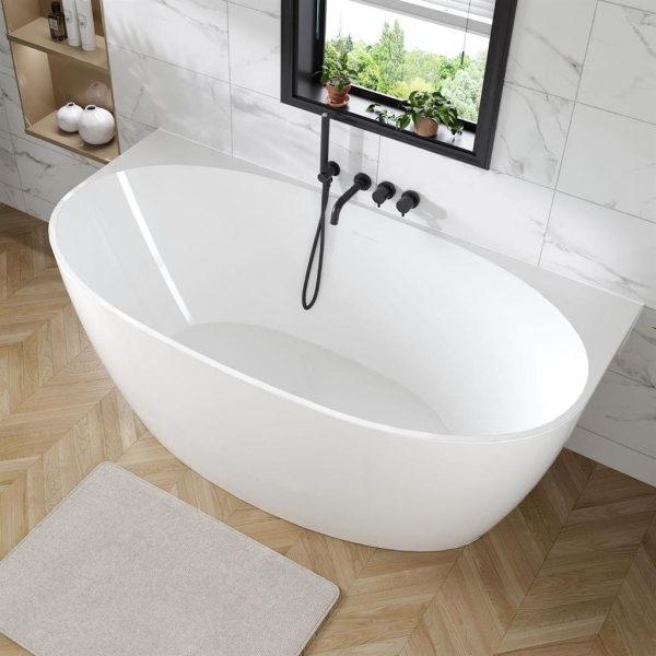 Harlton 1500 Back To Wall Freestanding Bath Tub - Eastbrook