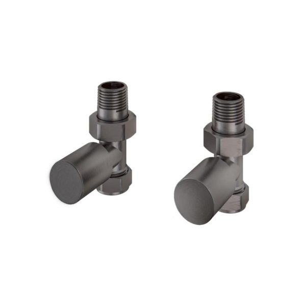 Pair Of Straight Gunmetal Radiator Valves - Eastbrook
