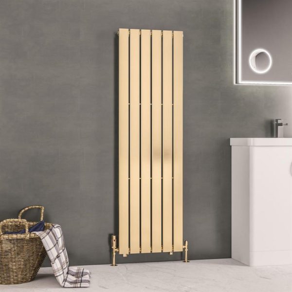 Warrington 1500 Brushed Brass Type 10 Radiator - Eastbrook