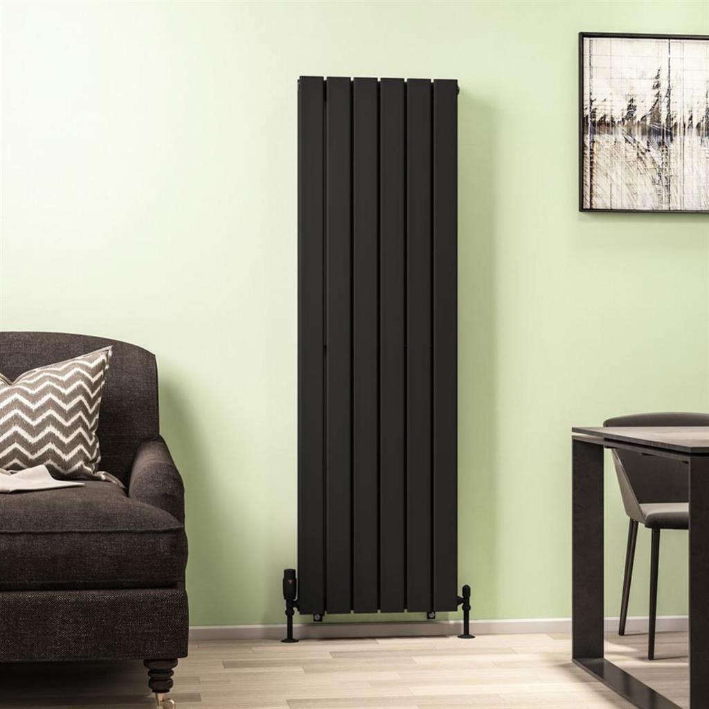 Warrington 1500 Matt Black Type 20 Radiator - Eastbrook