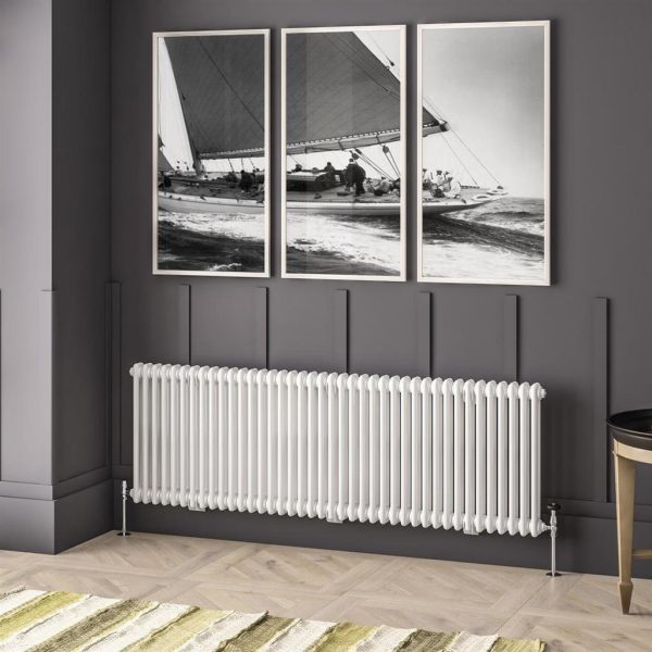 Imperia Gloss White 2 Column Radiators - Eastbrook