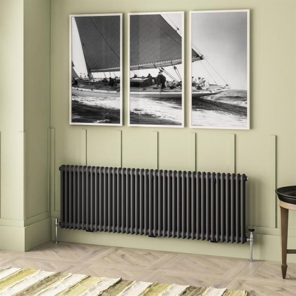 Imperia Matt Anthracite 2 Column Radiators - Eastbrook