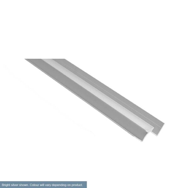 Gold Brushed Brass Aluminium Trim Internal Corner - Eastbrook