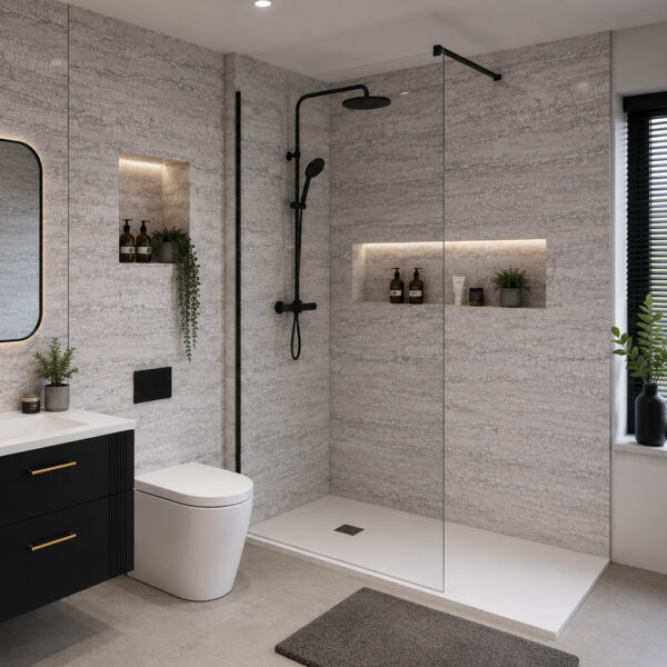 Hydropanel Lima Matt 600 x 2420 T&G Shower Wall Panelling - Eastbrook