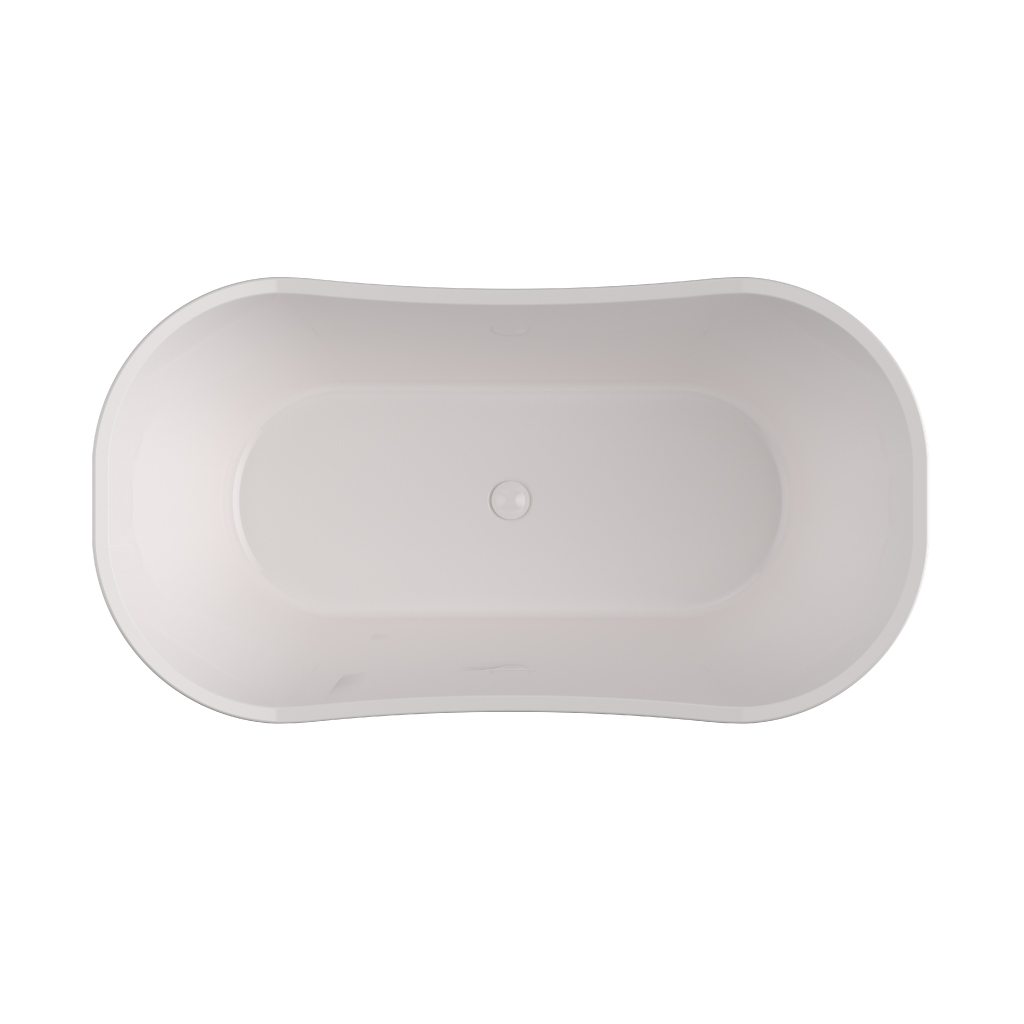 Chesham White 1524 x 813mm Freestanding Bath - Eastbrook - Image 2