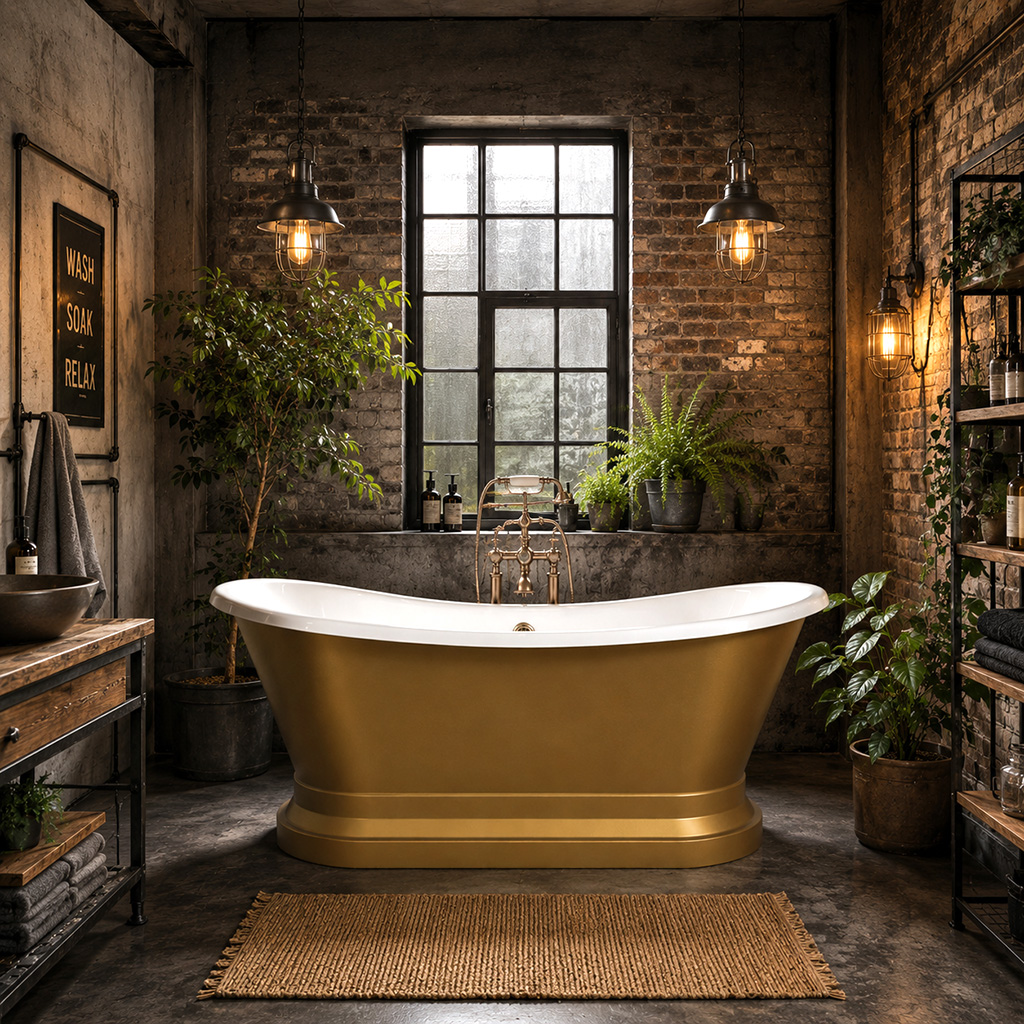 Chesham Matt Copper 1524 x 813mm Freestanding Bath - Eastbrook