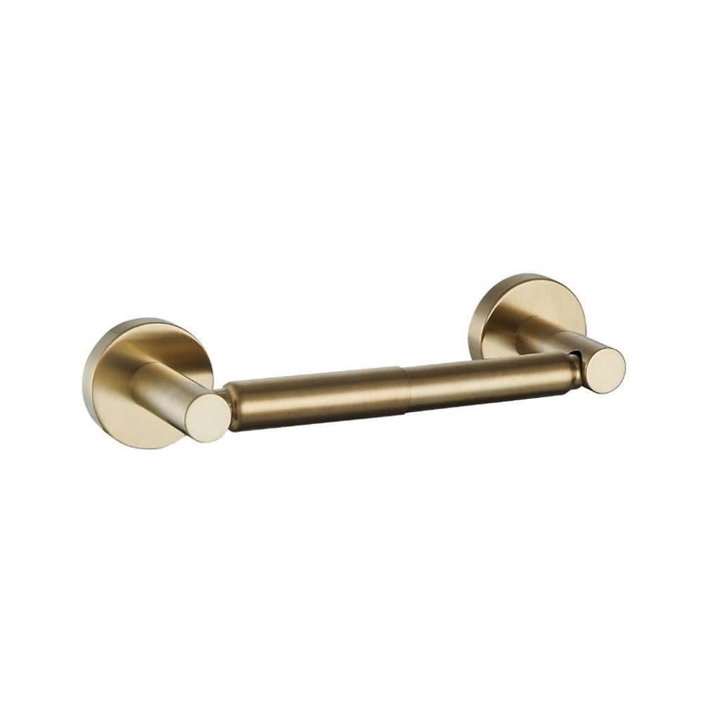 Genoa Brushed Brass Spindle Toilet Roll Holder - Eastbrook