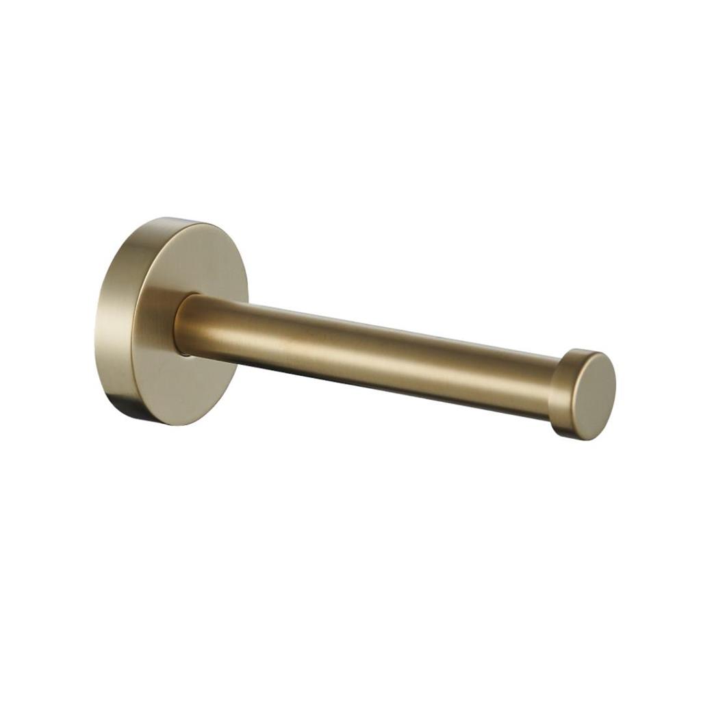 Genoa Brushed Brass Toilet Roll Holder - Eastbrook