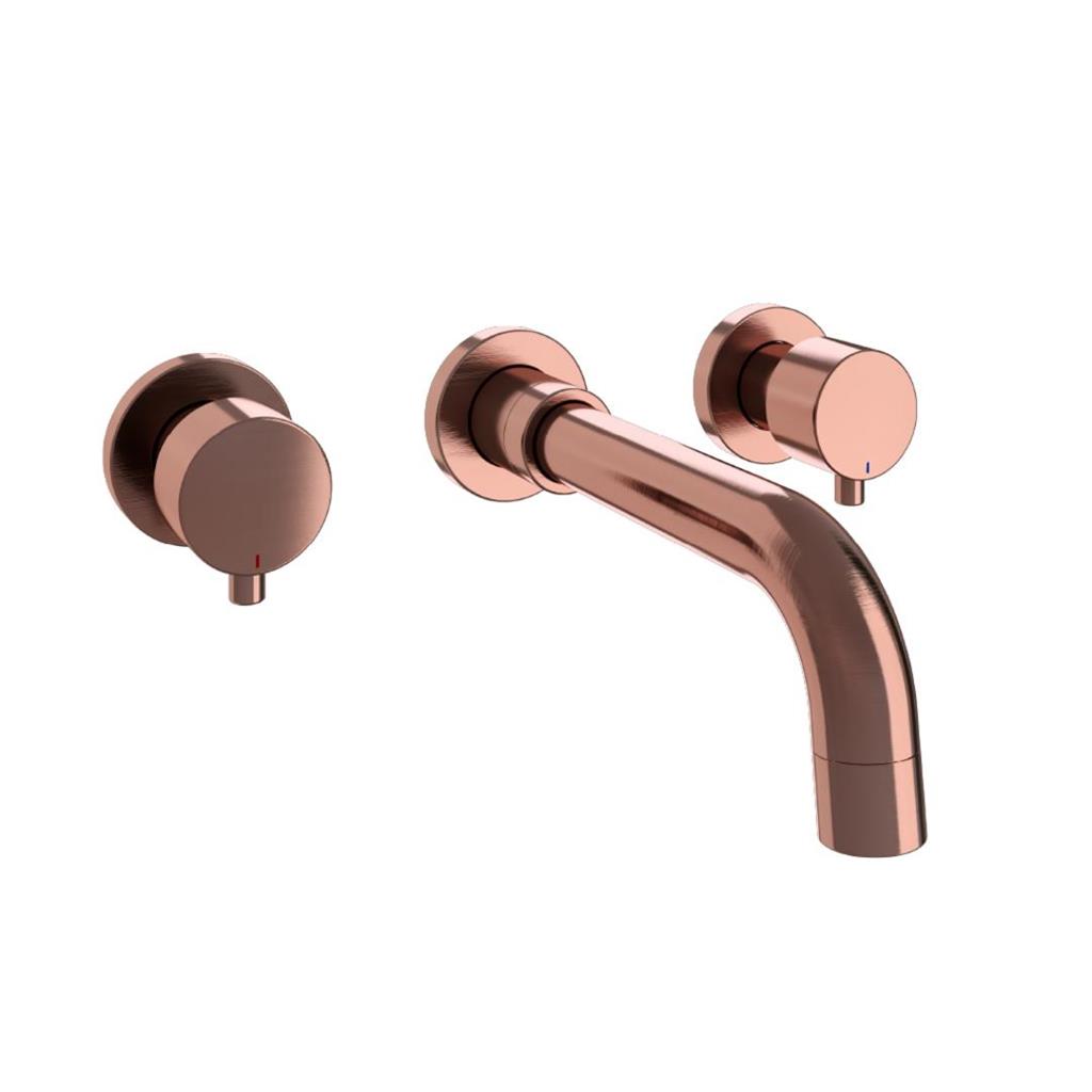 Meriden Brushed Bronze Three Hole Bath Filler Tap - Eastbrook