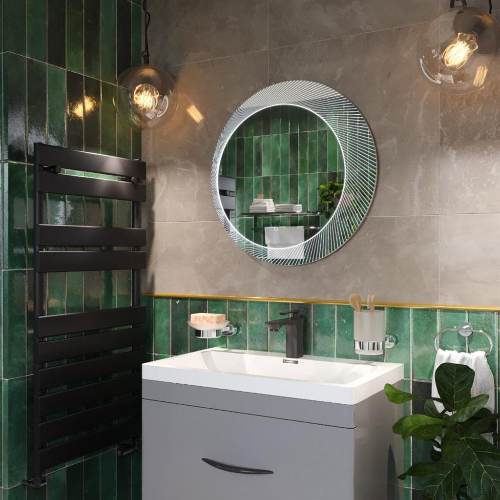 Muzzari 600 x 600 LED Bathroom Mirror - Eastbrook