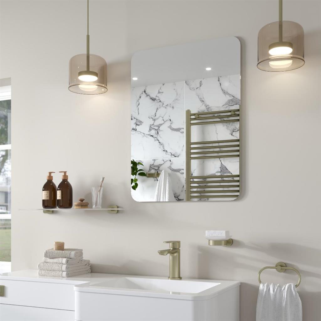 Verzino 800 x 600 Square Plain Mirror - Eastbrook