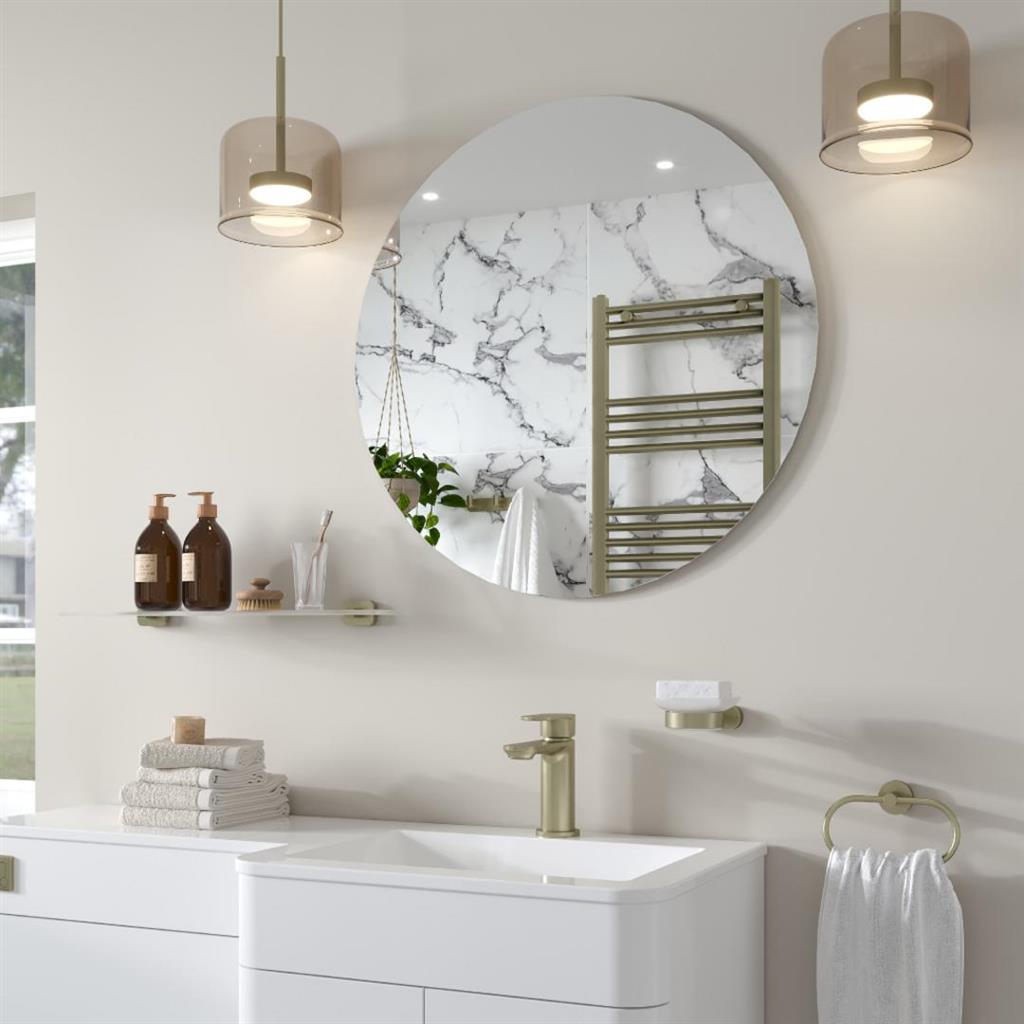 Verzino 800 x 800 Round Plain Mirror - Eastbrook